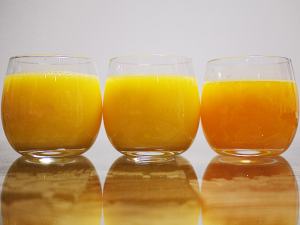 オレンジジュース,濃縮還元,ストレート,フレッシュ