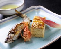 鮎の塩焼き 蓼酢添え