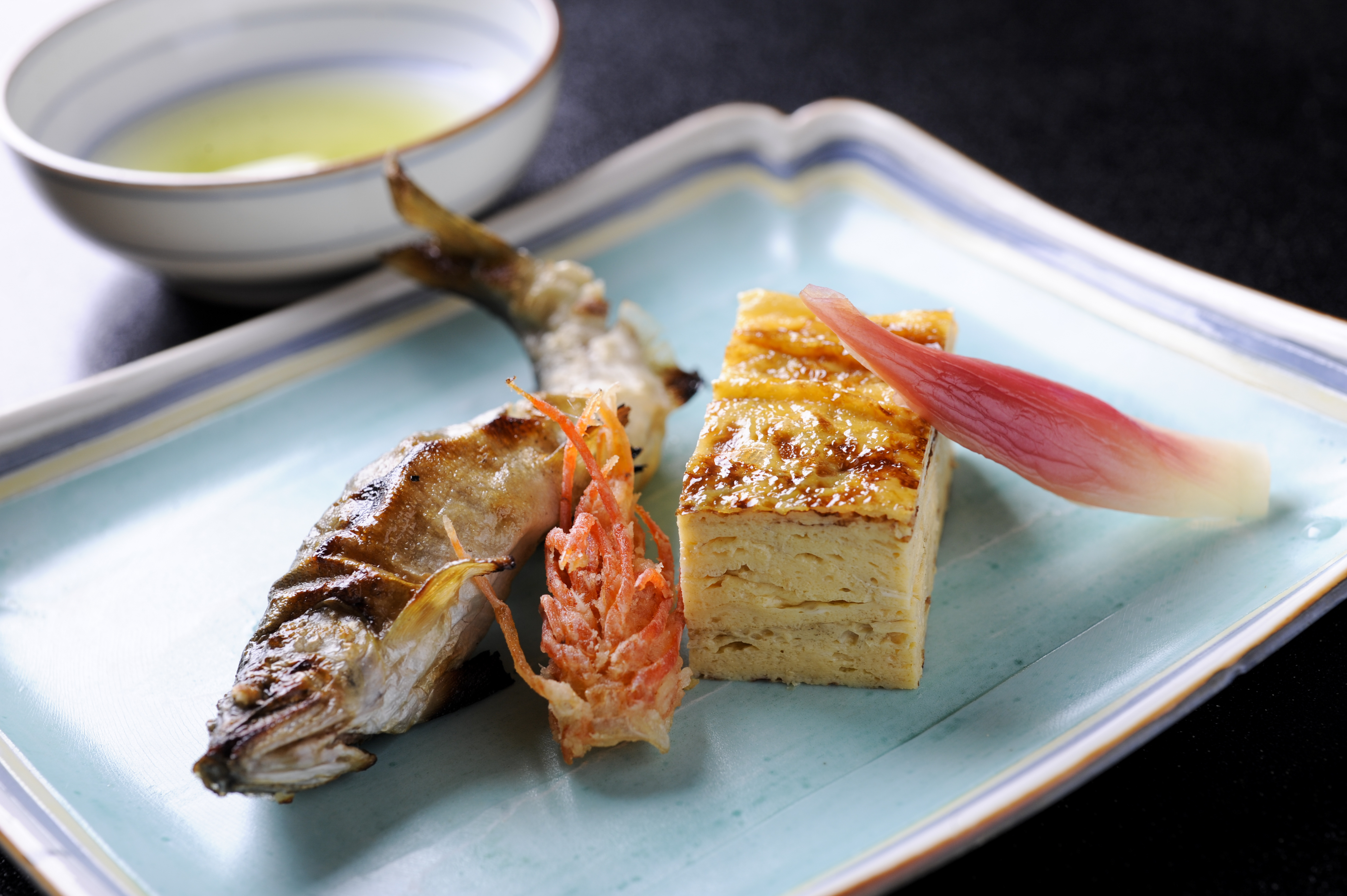 鮎の塩焼き　蓼酢添え