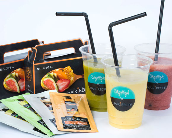 「ヘア レシピ」のサンプルとスムージー