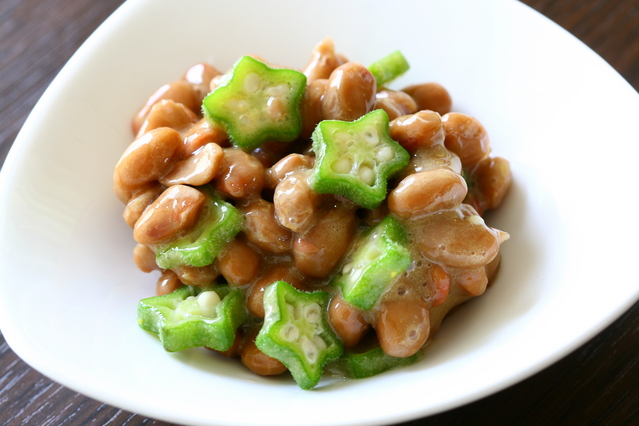 オクラ納豆あえ