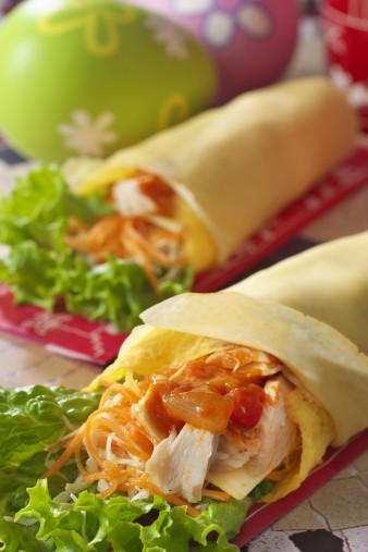 冷製チキンクレオールクレープ