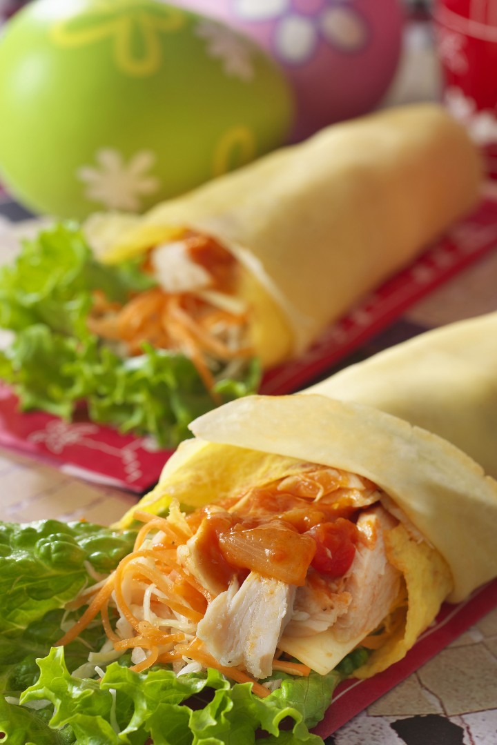 冷製チキンクレオールクレープ