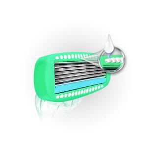 水にふれると溶け出すモイスチャー美容ジェル付