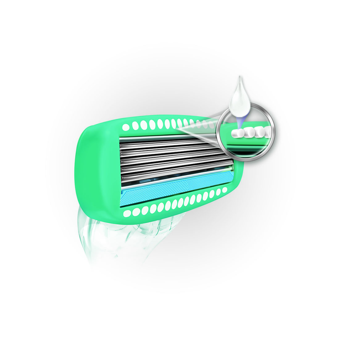 水にふれると溶け出すモイスチャー美容ジェル付