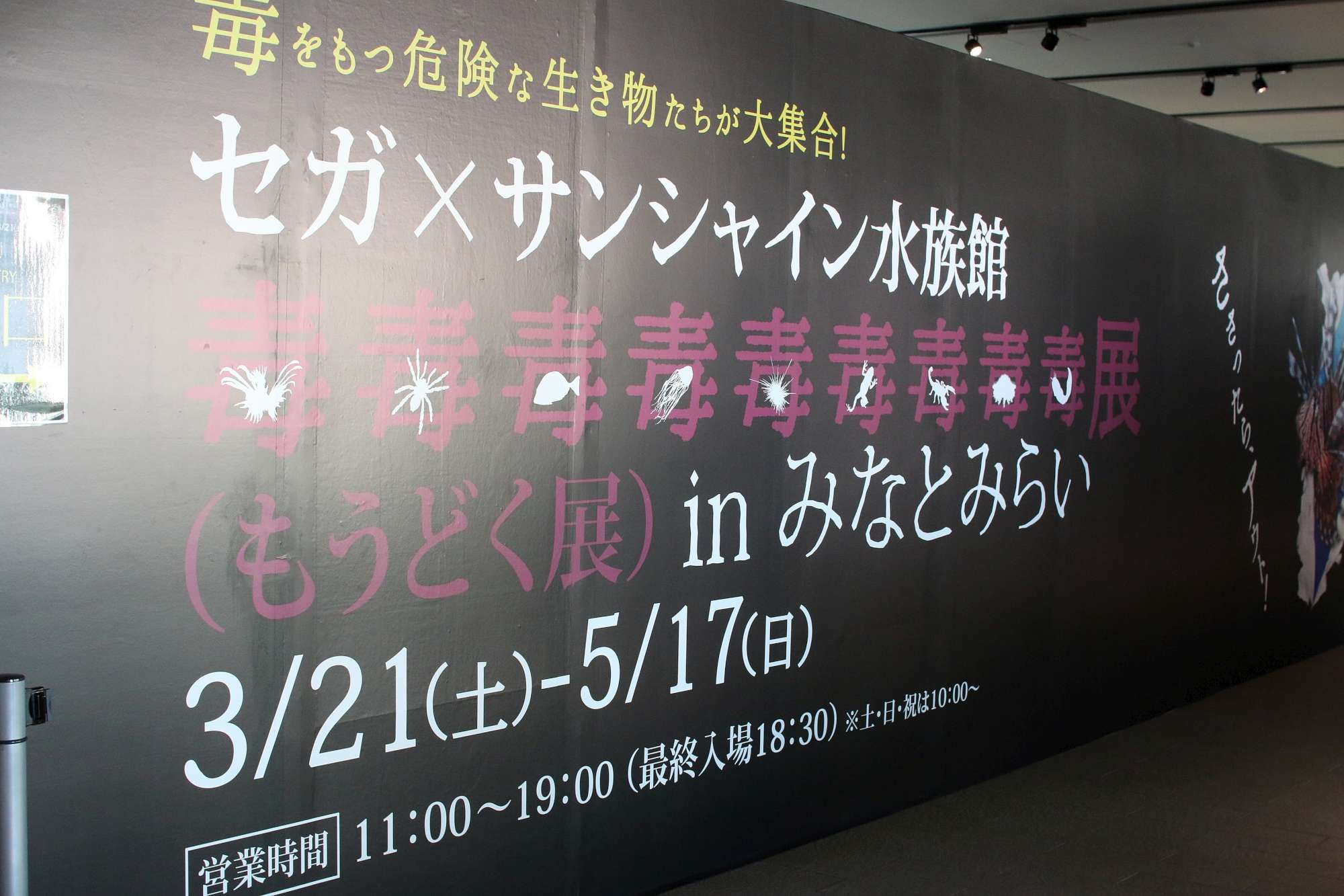 もうどく展の会場入口