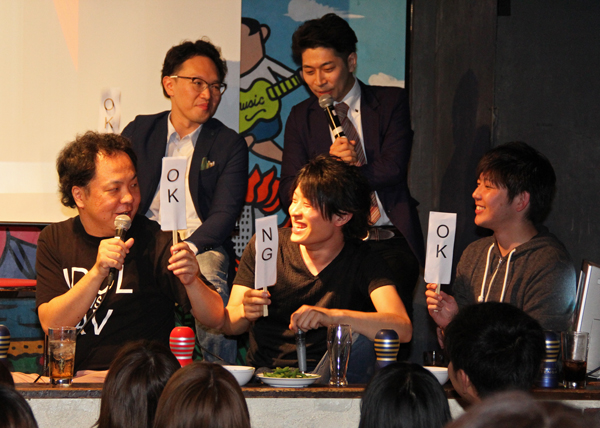 “女になった親友（男）とのセックス”は、なんと真琴（前列中央）のみがNG