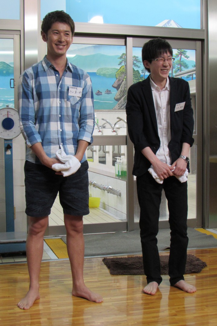 寺田さんのイケメン・オーラに恐縮する大森翔太さん（21歳）