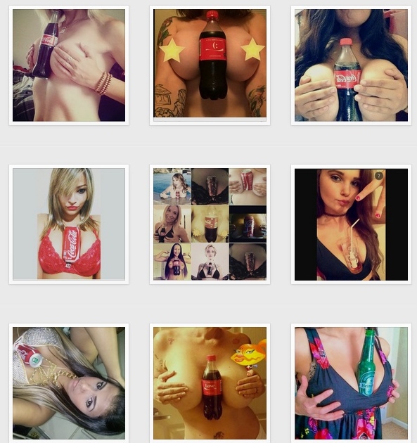 HoldACokeWithYourBoobsChallengeのインスタグラムより