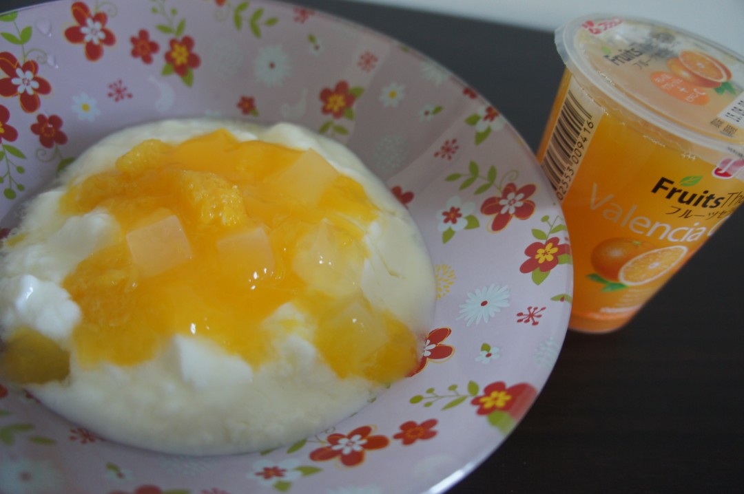 ヨーグルト＋「フルーツセラピー　バレンシアオレンジ」