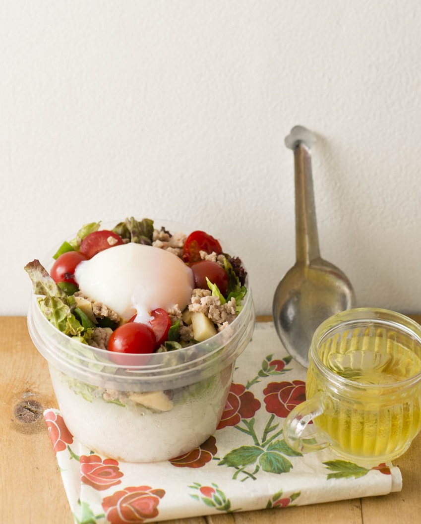 ジャーサラダよりお手軽のコンテナサラダ