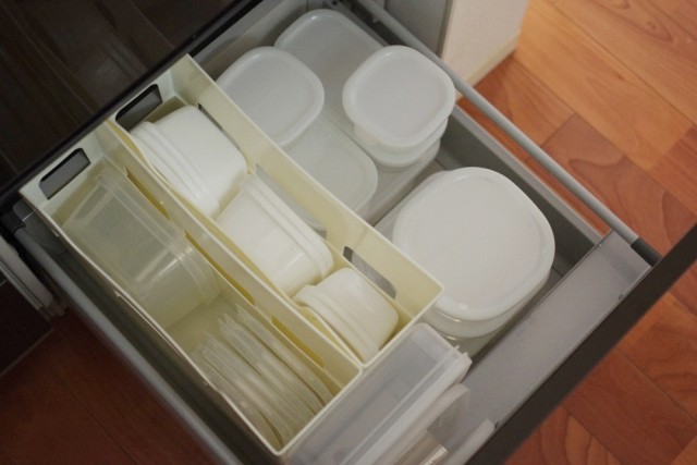 保存容器はファイルボックスを使って立てる