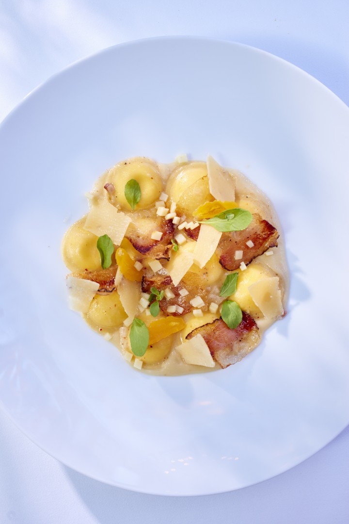 Royal Monceau - Raffles Paris - tortello carbonara - La Cuisine