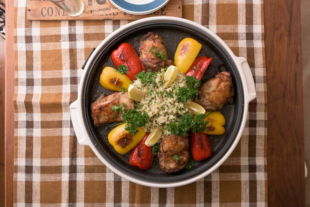 パリパリスパイシーチキン＆パセリライス