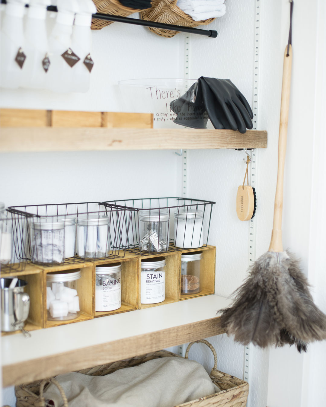 洗面所の掃除コーナー