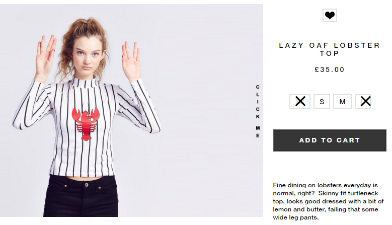 レイジー・オーフ ロブスタートップ