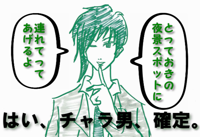チャラ男、確定