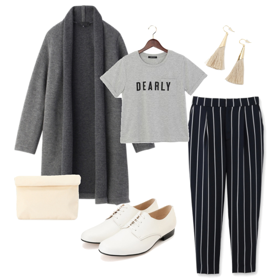 ponte：スタイリッシュでカッコいいロゴTシャツコーデ　スタイリスト：dreamcure