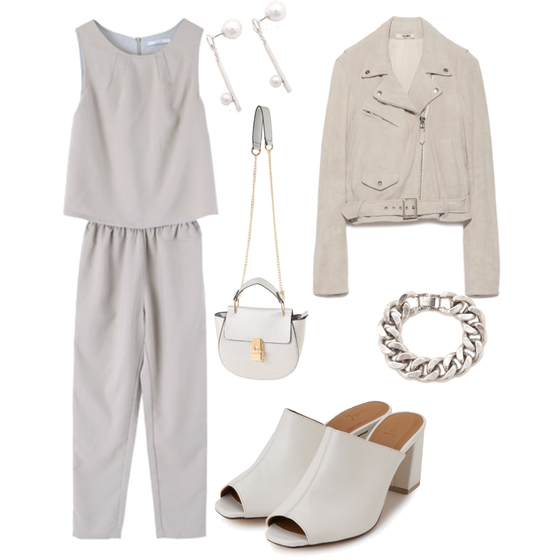 ponte：アイスグレーコーデ　スタイリスト：sayuri