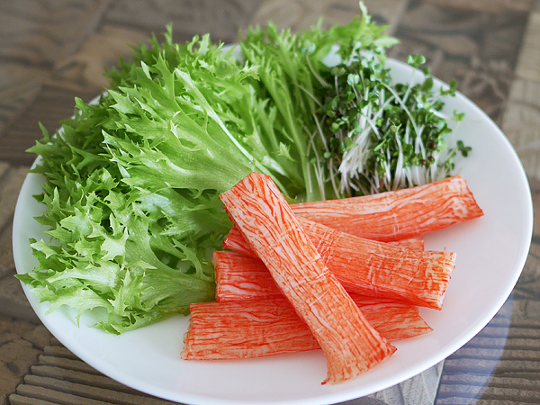 レタス、かいわれ