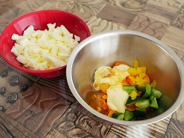 白身／黄身、漬物、調味料