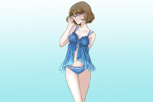 下着ブルー 下着ブルー