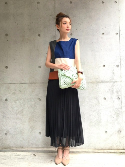 プリーツスカート3