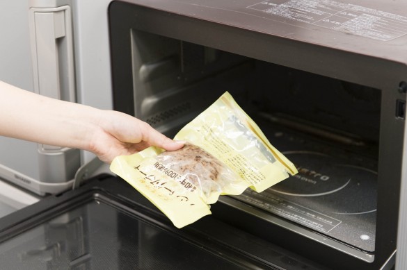 2.レンジでチン 2.レンジでチン