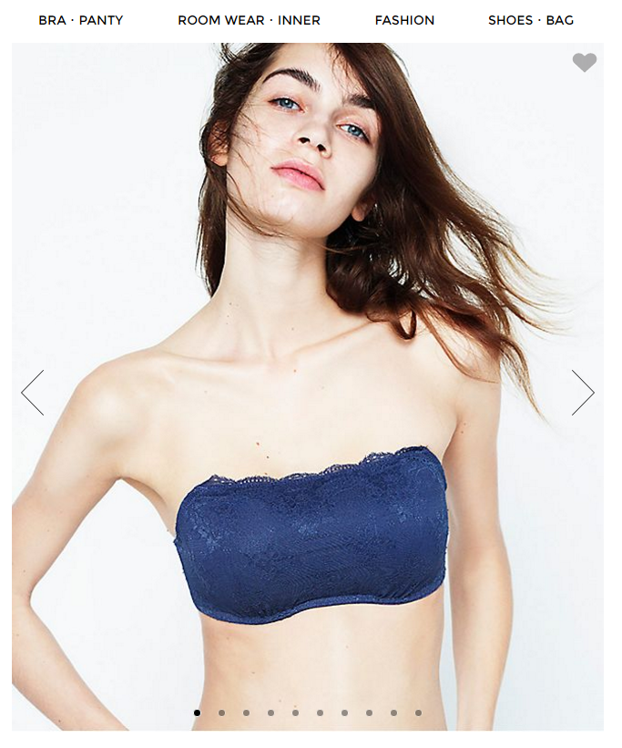 ピーチ・ジョンのレーシィストラップレス