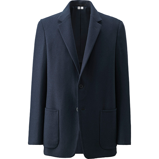 MEN ダブルフェイスウールブレンドジャケット