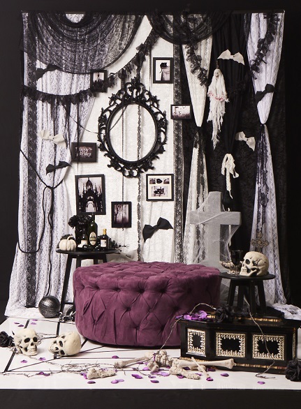 大人ガーリーなハロウィンの飾りつけ
