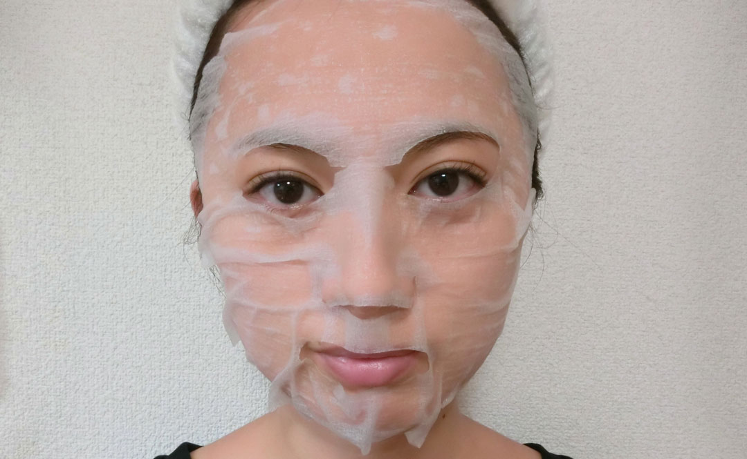 OOZOOのCAPSULE SHOT MASK　装着