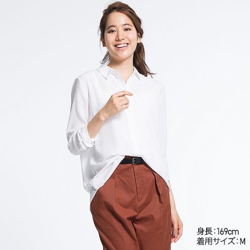 レーヨンエアリーブラウス（長袖）