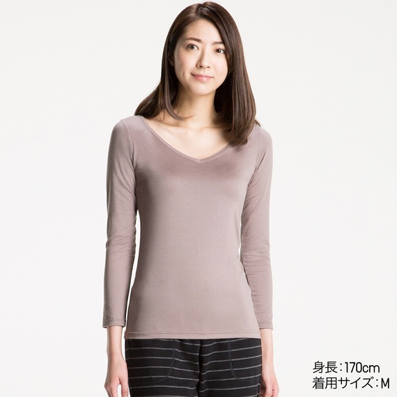 ヒートテックVネック(長袖)