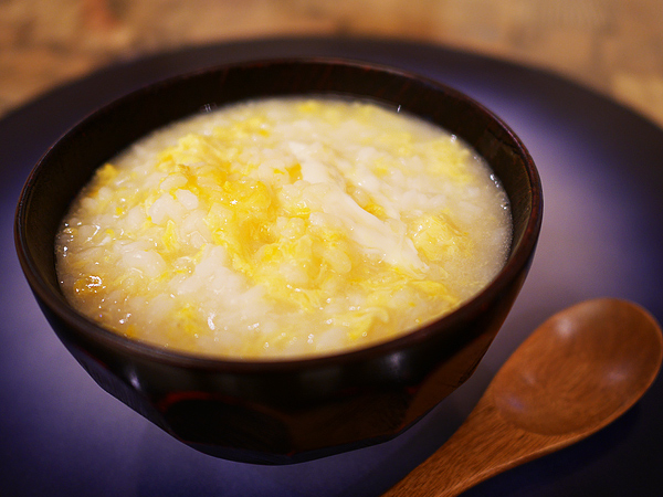 たまご粥完成