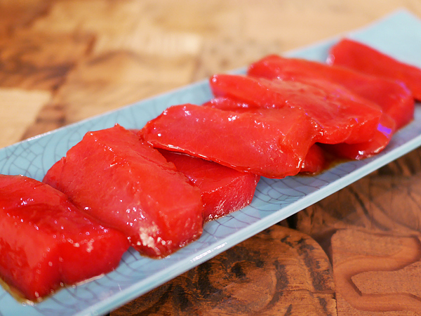 作り方（3）マグロの漬け上がり