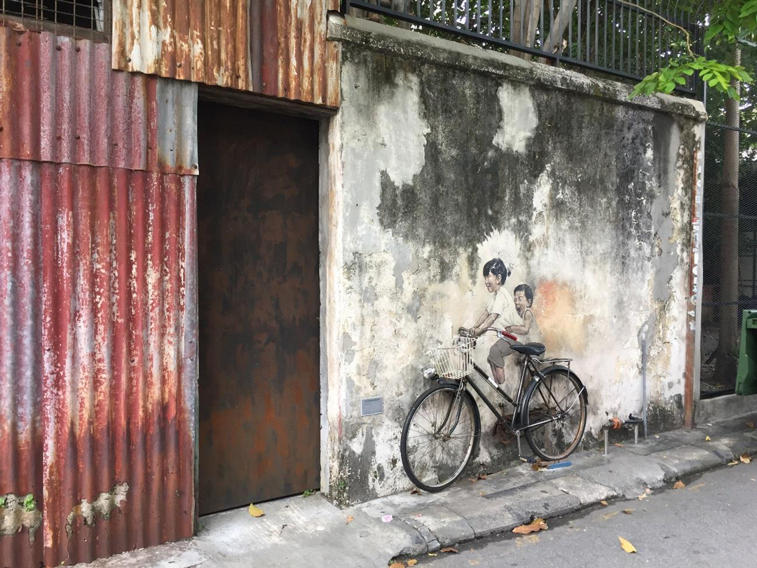 自転車のストリートアート