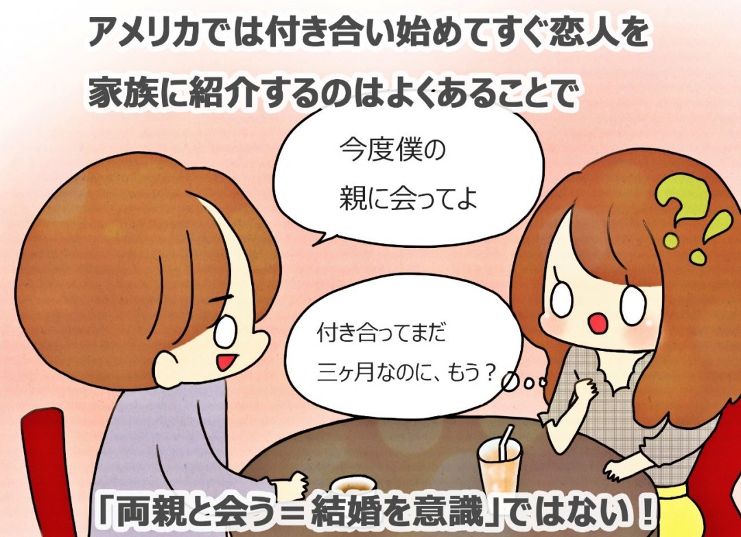 両親に紹介＝結婚を意識、ではない！