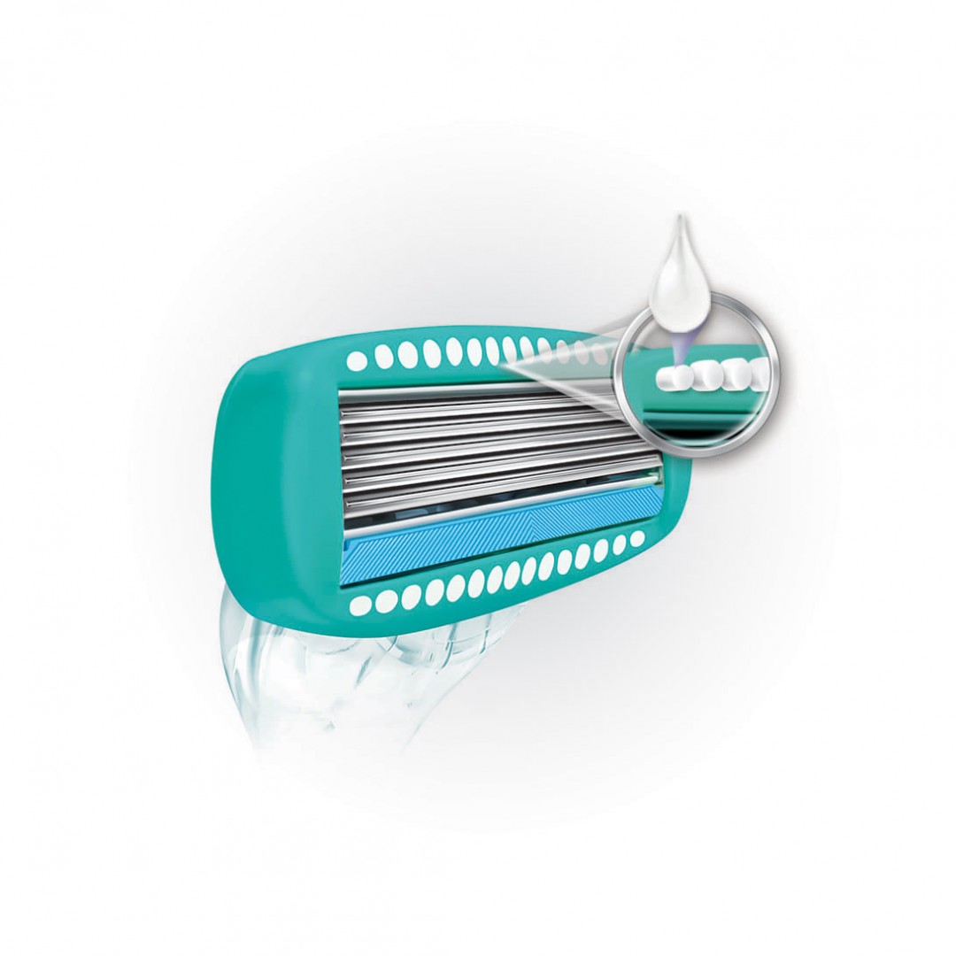 水にふれると溶け出すモイスチャー美容ジェル付