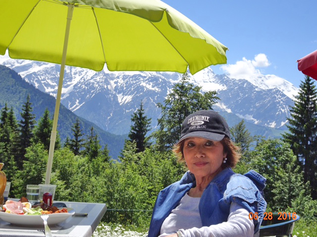 毎年訪れるフランスのリゾート地、シャモニーで