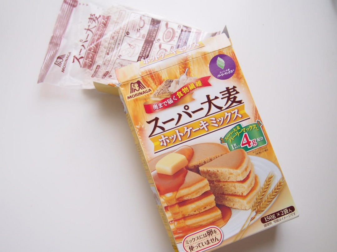 スーパー大麦ホットケーキミックス