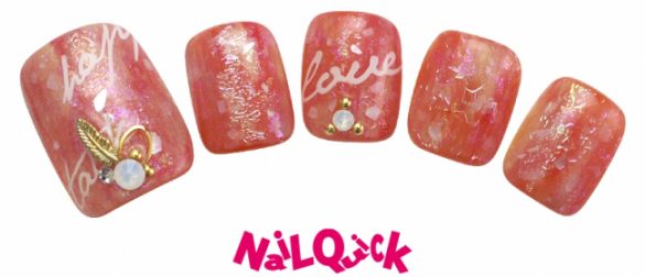 フットネイル・大粒ストーン、モチーフ フットネイル・大粒ストーン、モチーフ