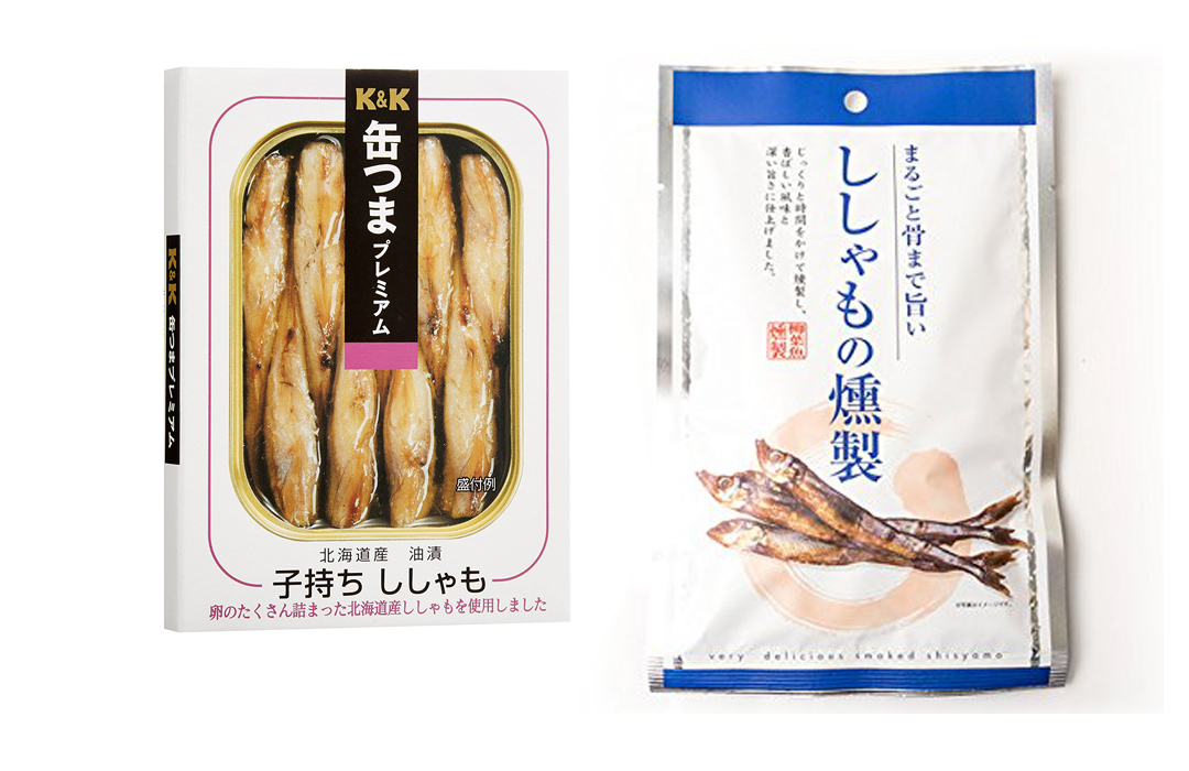 ししゃも缶詰など