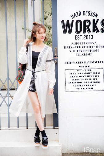 モデル、デザイナー・竹内彩香サン(167cm)