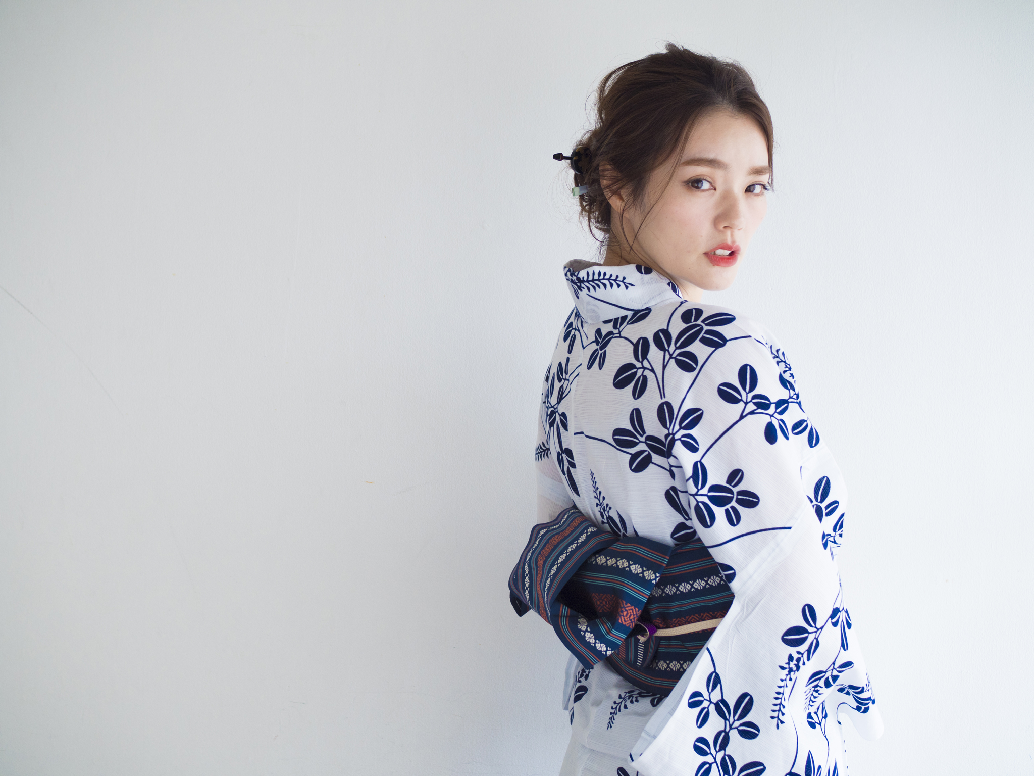 浴衣ヘア　アレンジその1