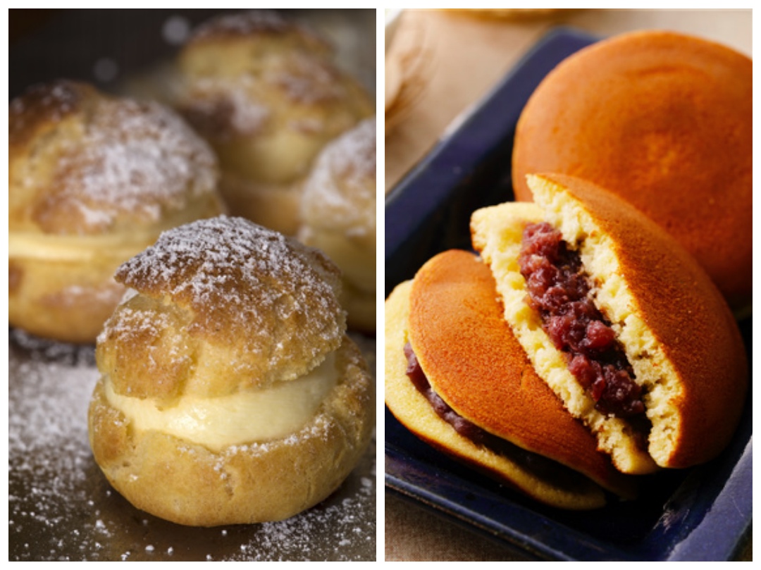 シュークリームとどら焼き