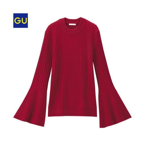 フレアスリーブタイトセーター フレアスリーブタイトセーター