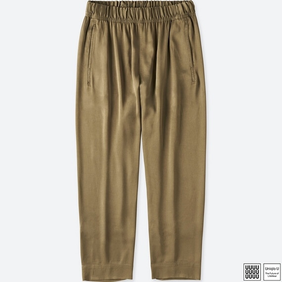 サテンイージーパンツ