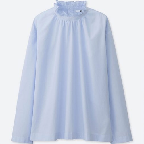 コットンドビーラッフルブラウス コットンドビーラッフルブラウス