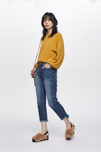 フェイクファーサンダル